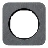 BERKER 10112384 Abdeckrahmen R.1 1-fach | schiefer anthrazit/schwarz glänzend