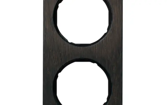 BERKER 10122354 Abdeckrahmen R.1 2-fach | eiche gebeizt/schwarz glänzend