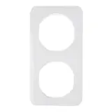 BERKER 10122189 Abdeckrahmen R.1 2-fach | polarweiß glänzend