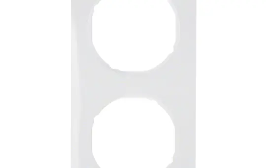 BERKER 10122189 Abdeckrahmen R.1 2-fach | polarweiß glänzend