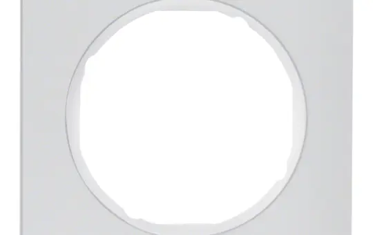 BERKER 10112274 Abdeckrahmen R.3 1-fach | alu/polarweiß glänzend