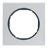 BERKER 10112284 Abdeckrahmen R.3 1-fach | alu/schwarz glänzend