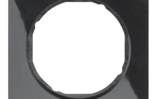 BERKER 10112245 Abdeckrahmen R.3 1-fach | schwarz glänzend