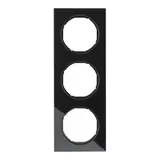 BERKER 10132216 Abdeckrahmen R.3 3-fach | glas schwarz