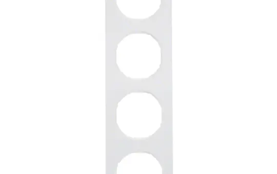 BERKER 10142289 Abdeckrahmen R.3 4-fach | polarweiß glänzend