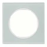 BERKER 10112209 Abdeckrahmen Glas R.3 1-fach | glas polarweiß