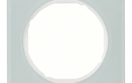 BERKER 10112209 Abdeckrahmen Glas R.3 1-fach | glas polarweiß