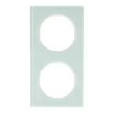 BERKER 10122209 Abdeckrahmen Glas R.3 2-fach | glas polarweiß