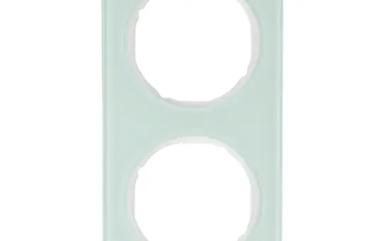 BERKER 10122209 Abdeckrahmen Glas R.3 2-fach | glas polarweiß