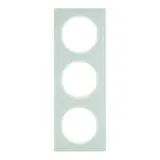 BERKER 10132209 Abdeckrahmen Glas R.3 3-fach | glas polarweiß