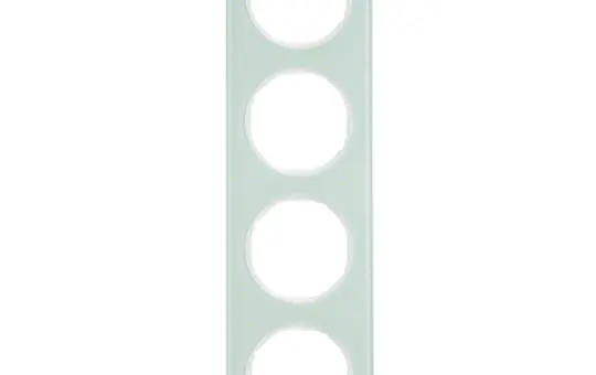 BERKER 10142209 Abdeckrahmen Glas R.3 4-fach | glas polarweiß