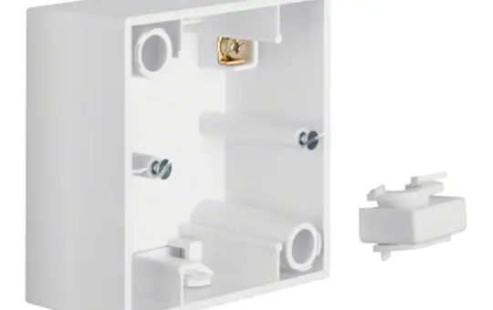 BERKER 10418989 Aufputzgehäuse S.1/S.3/S.7 1-fach | polarweiß glänzend