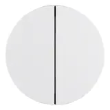 BERKER 85142139 Tastdimmerabdeckung R.1/R.3 2-fach | polarweiß glänzend
