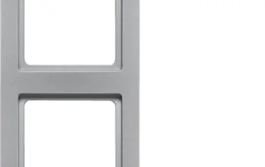 BERKER 10126094 Abdeckrahmen Q.3 2-fach | alu samt lackiert