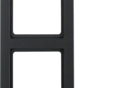 BERKER 10126096 Abdeckrahmen Q.3 2-fach | anthrazit samt lackiert