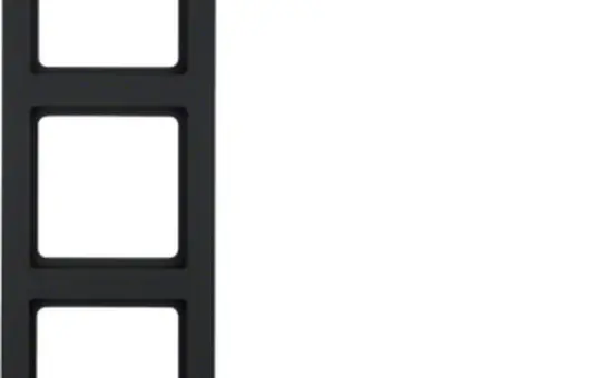BERKER 10136096 Abdeckrahmen Q.3 3-fach | anthrazit samt lackiert