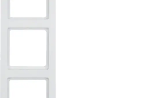 BERKER 10136099 Abdeckrahmen Q.3 3-fach | polarweiß samt