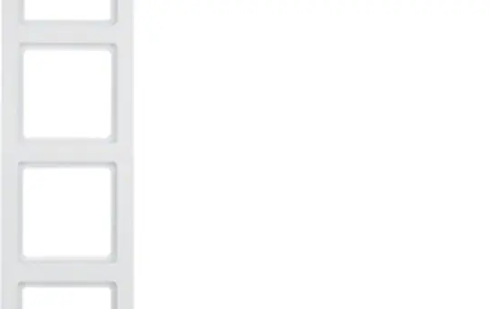 BERKER 10146099 Abdeckrahmen Q.3 4-fach | polarweiß samt