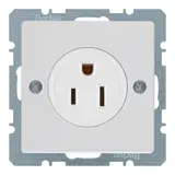 BERKER 41666089 internationale Steckdose Q.1/Q.3 US NEMA 5, 15 A | polarweiß matt