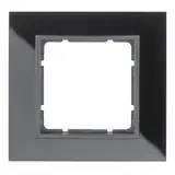 BERKER 10116616 Abdeckrahmen B.7 1-fach | glas schwarz/anthrazit matt