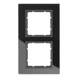 BERKER 10126616 Abdeckrahmen B.7 2-fach | glas schwarz/anthrazit matt