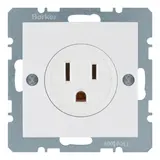 BERKER 41668989 internationale Steckdose S/B US NEMA 5, 15 A | polarweiß glänzend