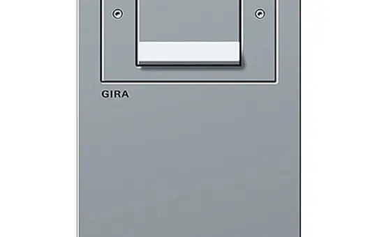 GIRA 134126 Energiesäule 3 Steckdosen | aluminium | 491 mm