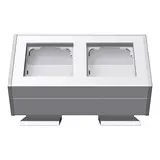 GIRA 119227 Profil 55 mit Standfuß System 55 2-fach | reinweiß seidenmatt