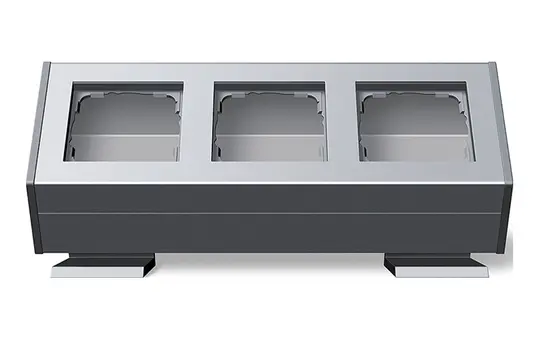 GIRA 119326 Profil 55 mit Standfuß System 55 3-fach | alu