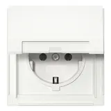 GIRA 445466 SCHUKO-Steckdose TX_44 Klappdeckel, 16 A | reinweiß