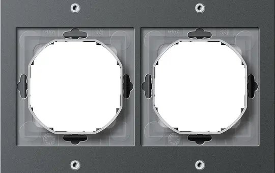 GIRA 021267 Abdeckrahmen TX_44 2-fach | anthrazit