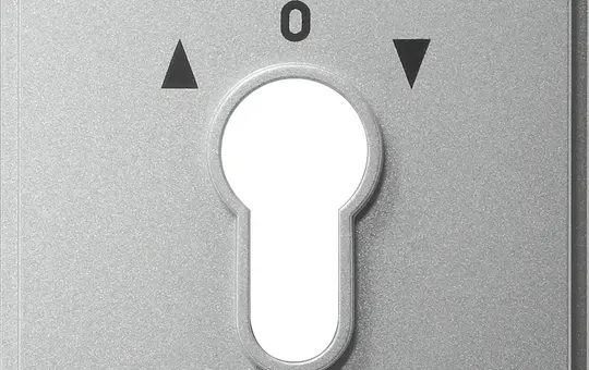 GIRA 066465 Abdeckung Schlüsselschalter TX_44 für Schlüsselschalter und -taster IP44 | alu