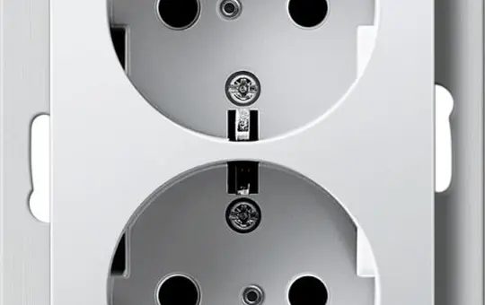 GIRA 273127 SCHUKO-Steckdose System 55 2-fach, für 1-fache UP-Dose | reinweiß seidenmatt