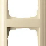 GIRA 021201 Abdeckrahmen Standard 55 2-fach | cremeweiß glänzend