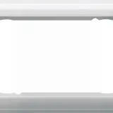 GIRA 100203 Abdeckrahmen Standard 55 2-fach ohne Mittelsteg | reinweiß glänzend