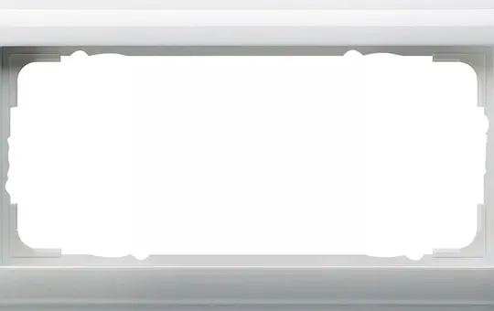 GIRA 100203 Abdeckrahmen Standard 55 2-fach ohne Mittelsteg | reinweiß glänzend