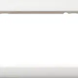 GIRA 100204 Abdeckrahmen Standard 55 2-fach ohne Mittelsteg | reinweiß seidenmatt