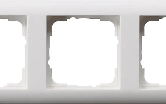 GIRA 021304 Abdeckrahmen Standard 55 3-fach | reinweiß seidenmatt
