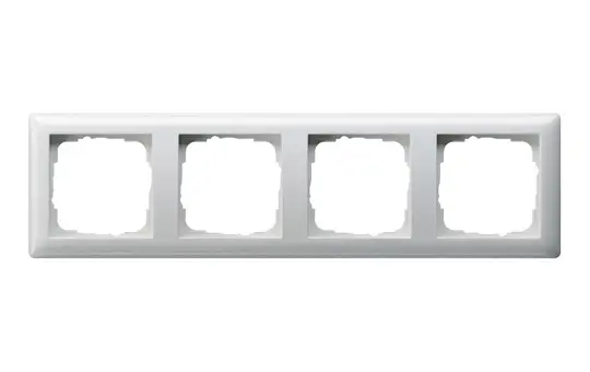 GIRA 021403 Abdeckrahmen Standard 55 4-fach | reinweiß glänzend