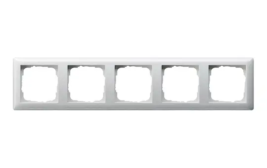 GIRA 021503 Abdeckrahmen Standard 55 5-fach | reinweiß glänzend