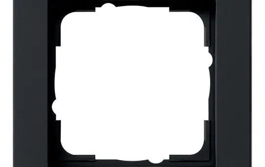 GIRA 021109 Abdeckrahmen E2 1-fach | schwarz matt
