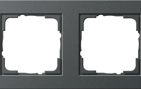GIRA 021223 Abdeckrahmen E2 2-fach | anthrazit