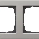 GIRA 021233 Abdeckrahmen E2 2-fach | edelstahl