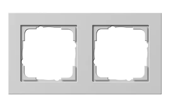 GIRA 021237 Abdeckrahmen E2 2-fach | grau matt