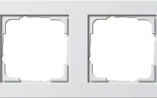 GIRA 021229 Abdeckrahmen E2 2-fach | reinweiß glänzend