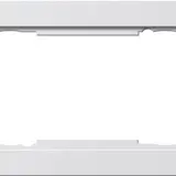 GIRA 100222 Abdeckrahmen E2 2-fach ohne Mittelsteg | reinweiß seidenmatt