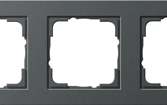 GIRA 021323 Abdeckrahmen E2 3-fach | anthrazit