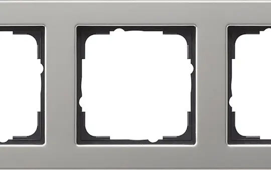GIRA 021333 Abdeckrahmen E2 3-fach | edelstahl