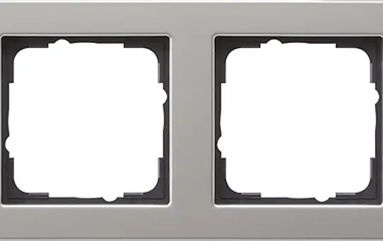 GIRA 021433 Abdeckrahmen E2 4-fach | edelstahl