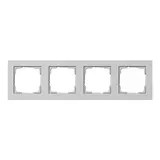 GIRA 021437 Abdeckrahmen E2 4-fach | grau matt